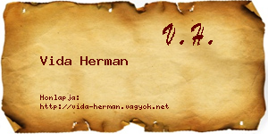 Vida Herman névjegykártya